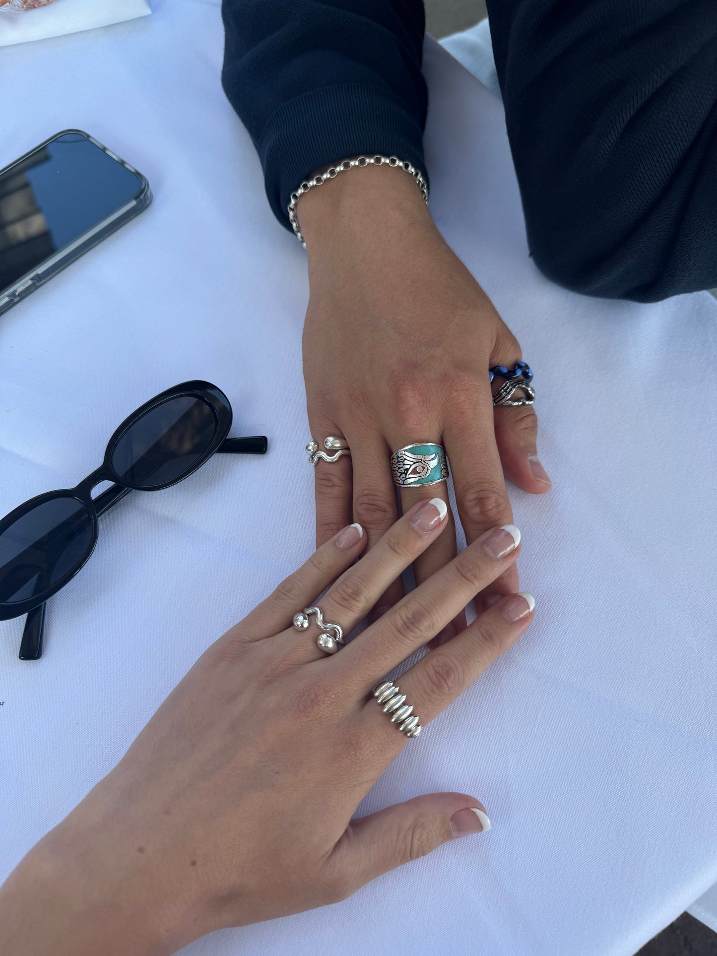 Silver Single Wave Ring