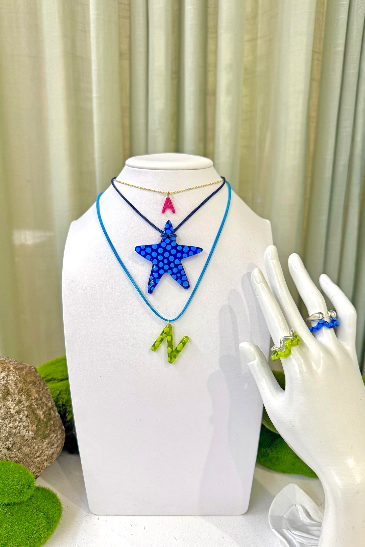 Blueberry Star Charm