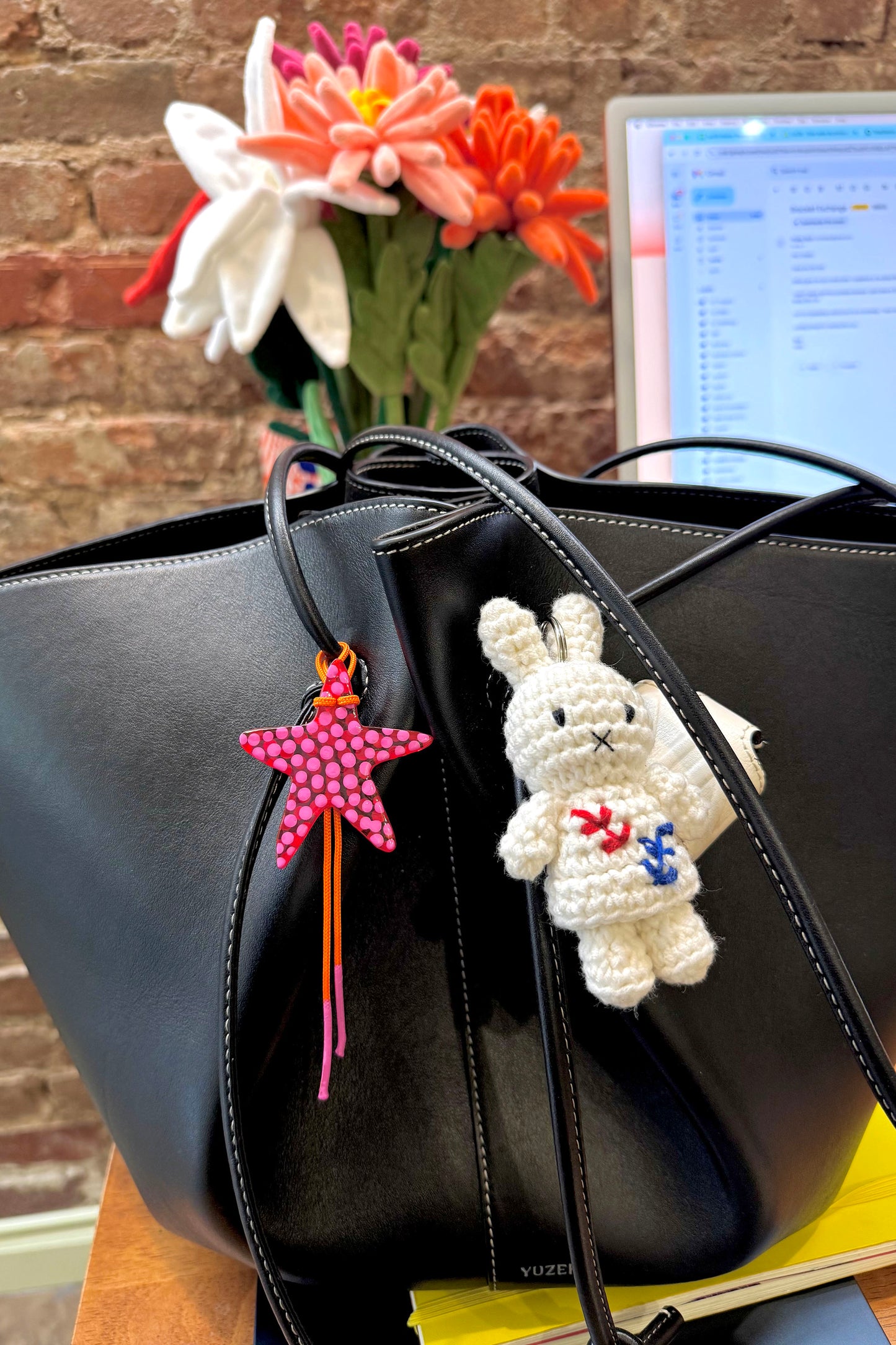 Raspberry Star Charm