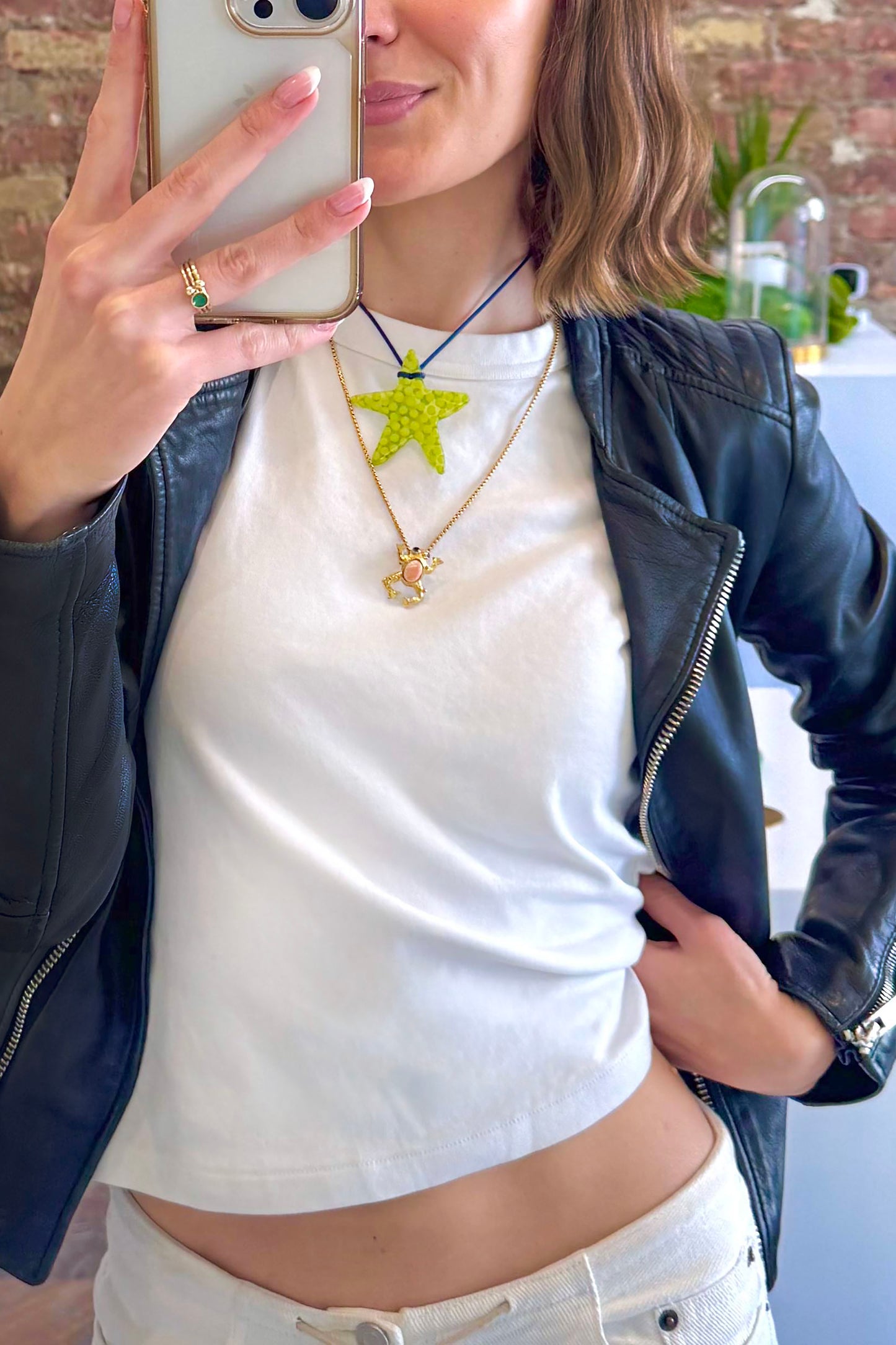 Lime Star Charm
