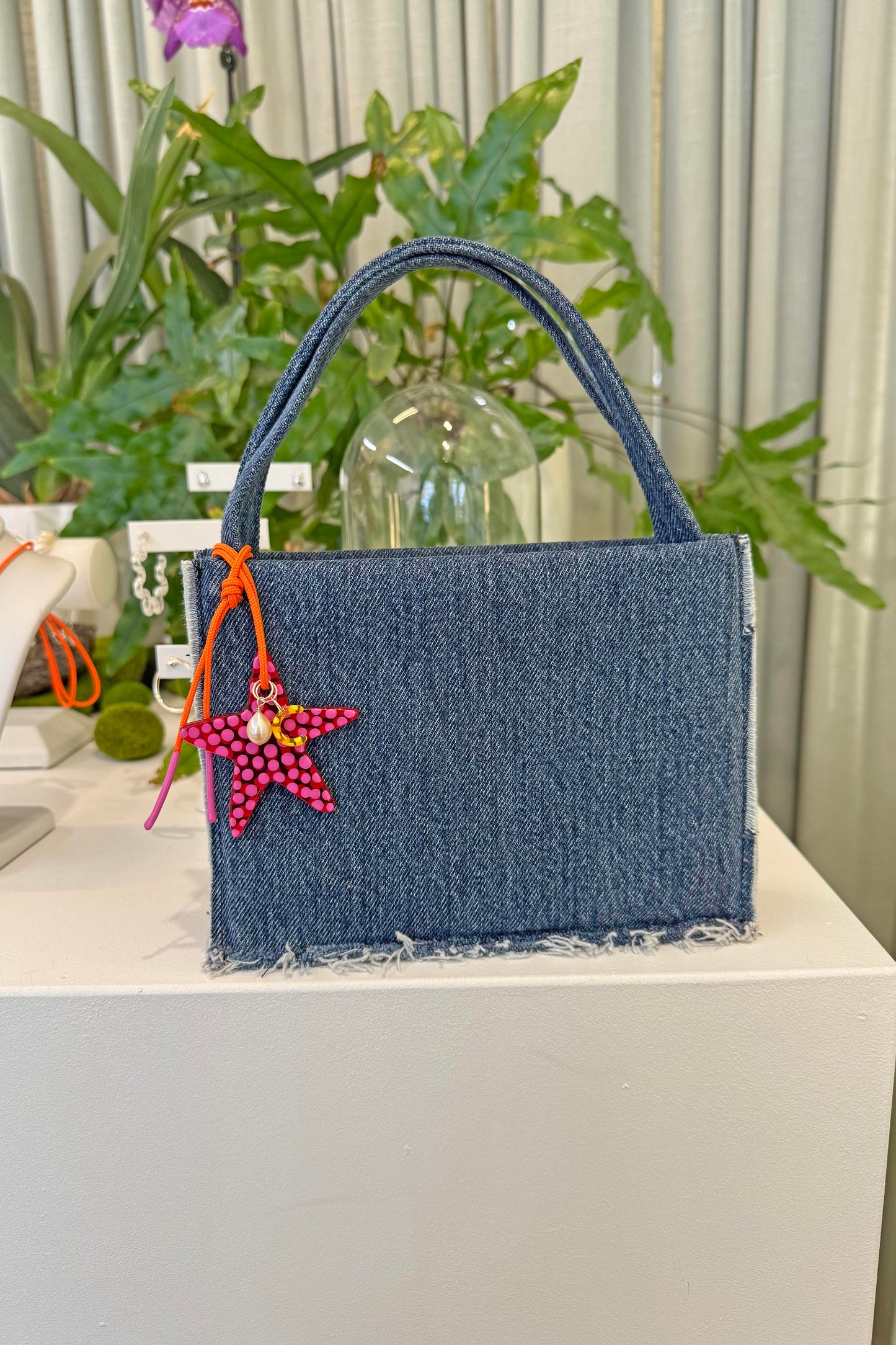 Raspberry Star Charm