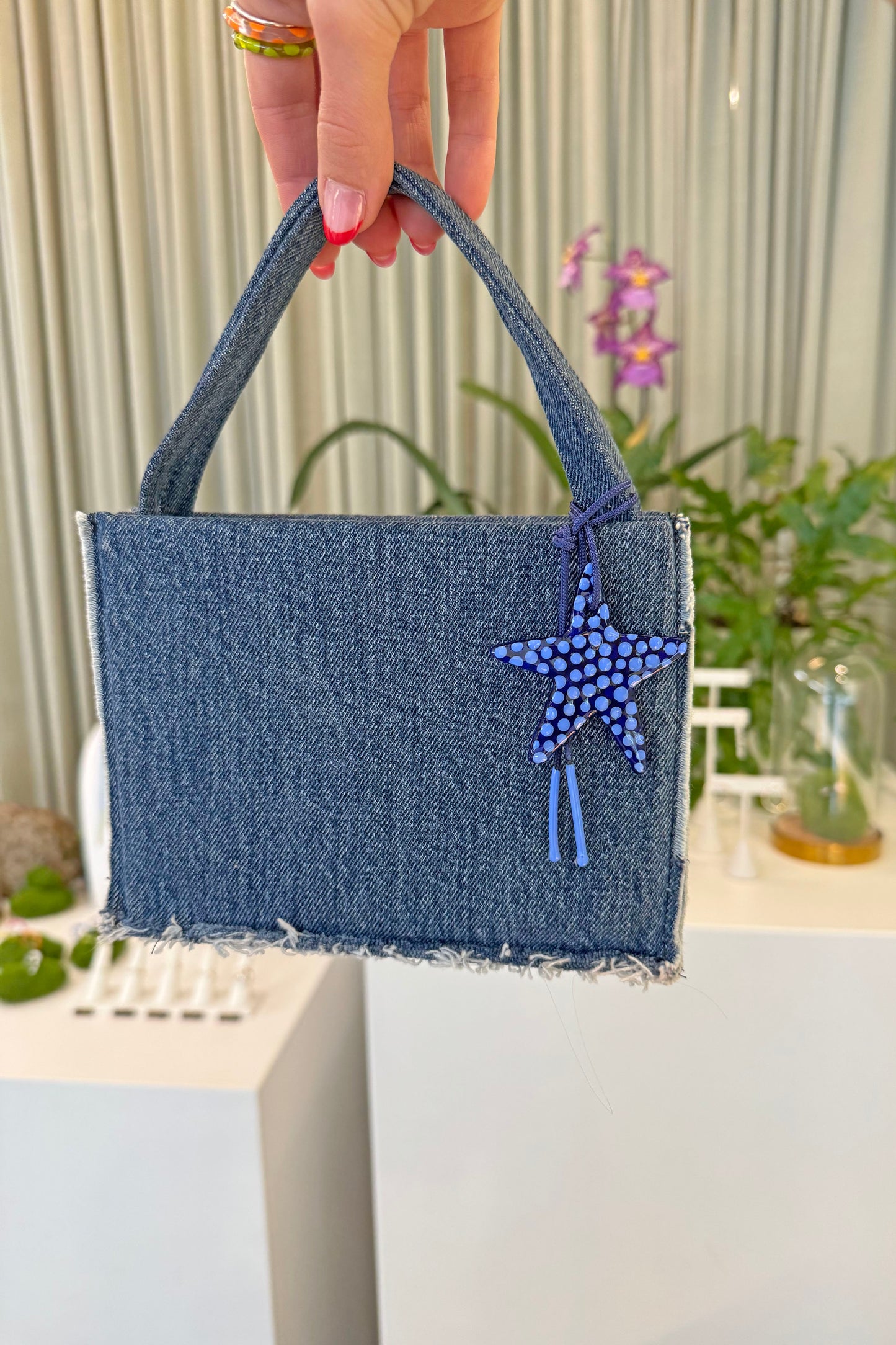 Blueberry Star Charm