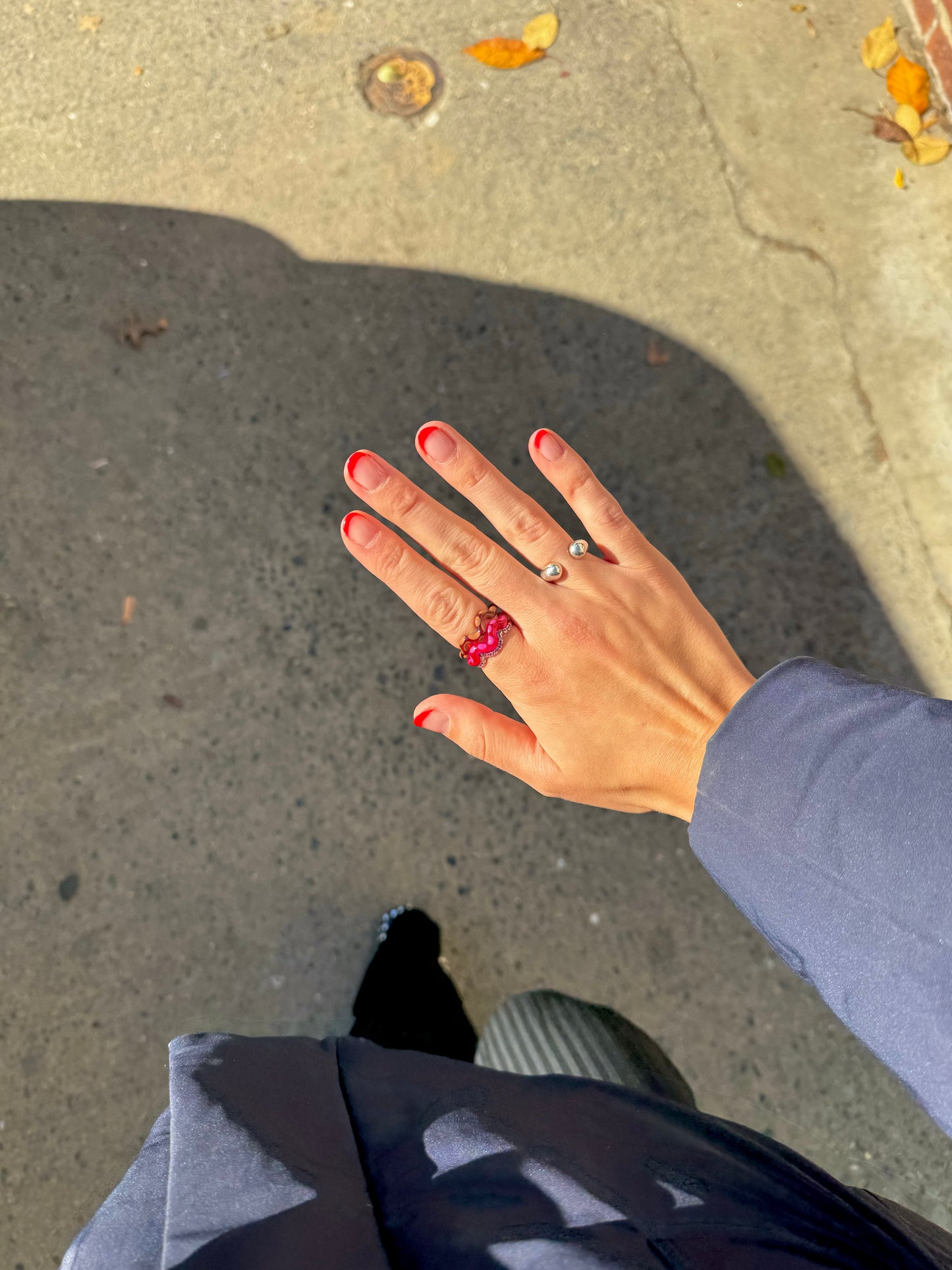 Mocha Single Wave Ring