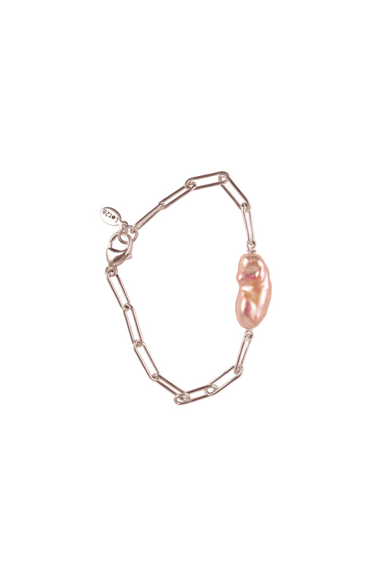 Pearl Paperclip Bracelet