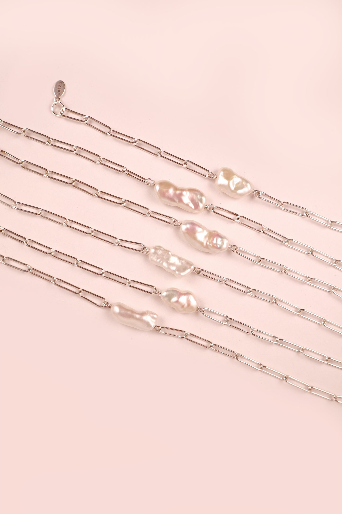 Pearl Paperclip Bracelet