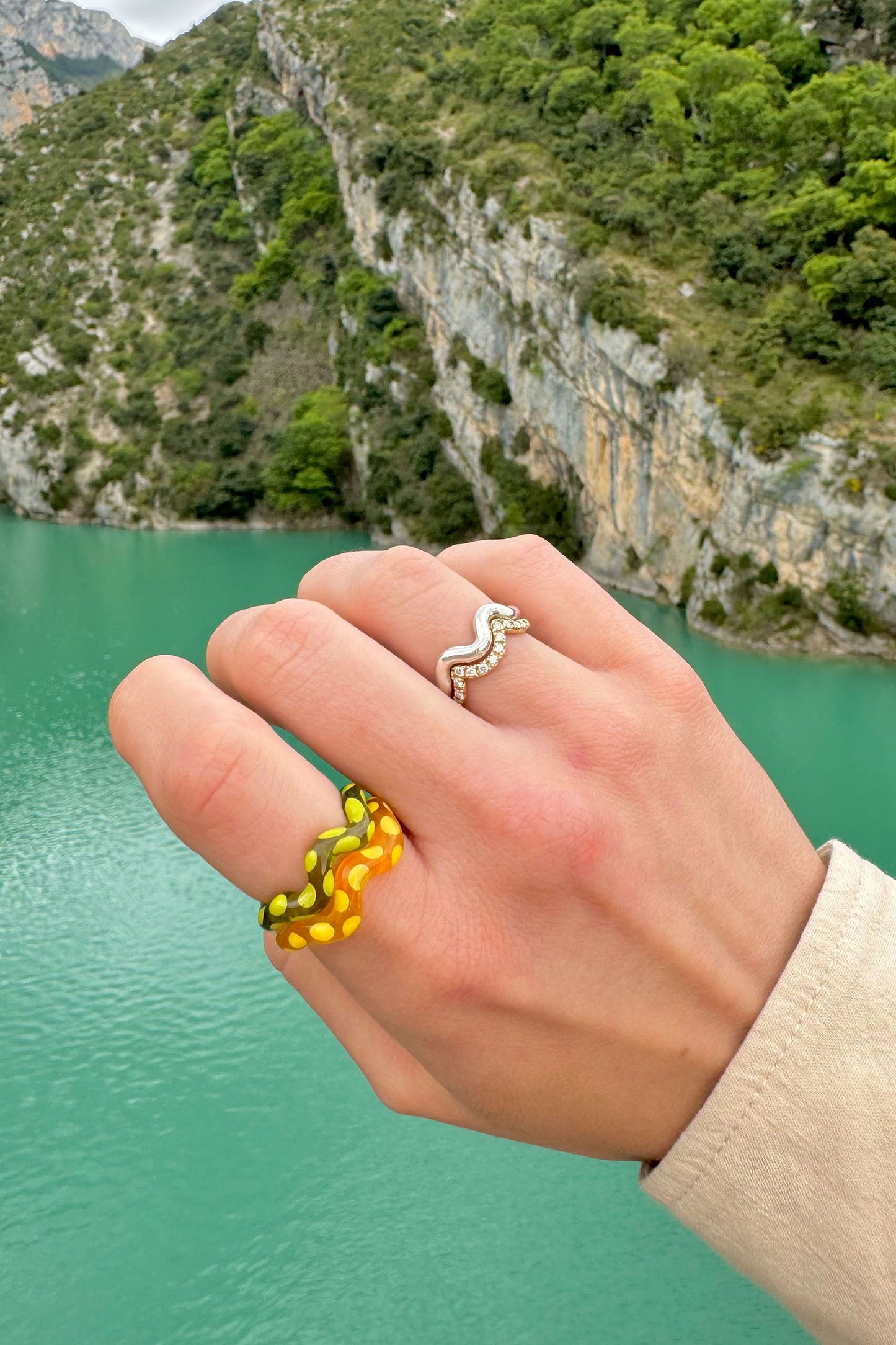 Single Wave Jelly Ring Lemon