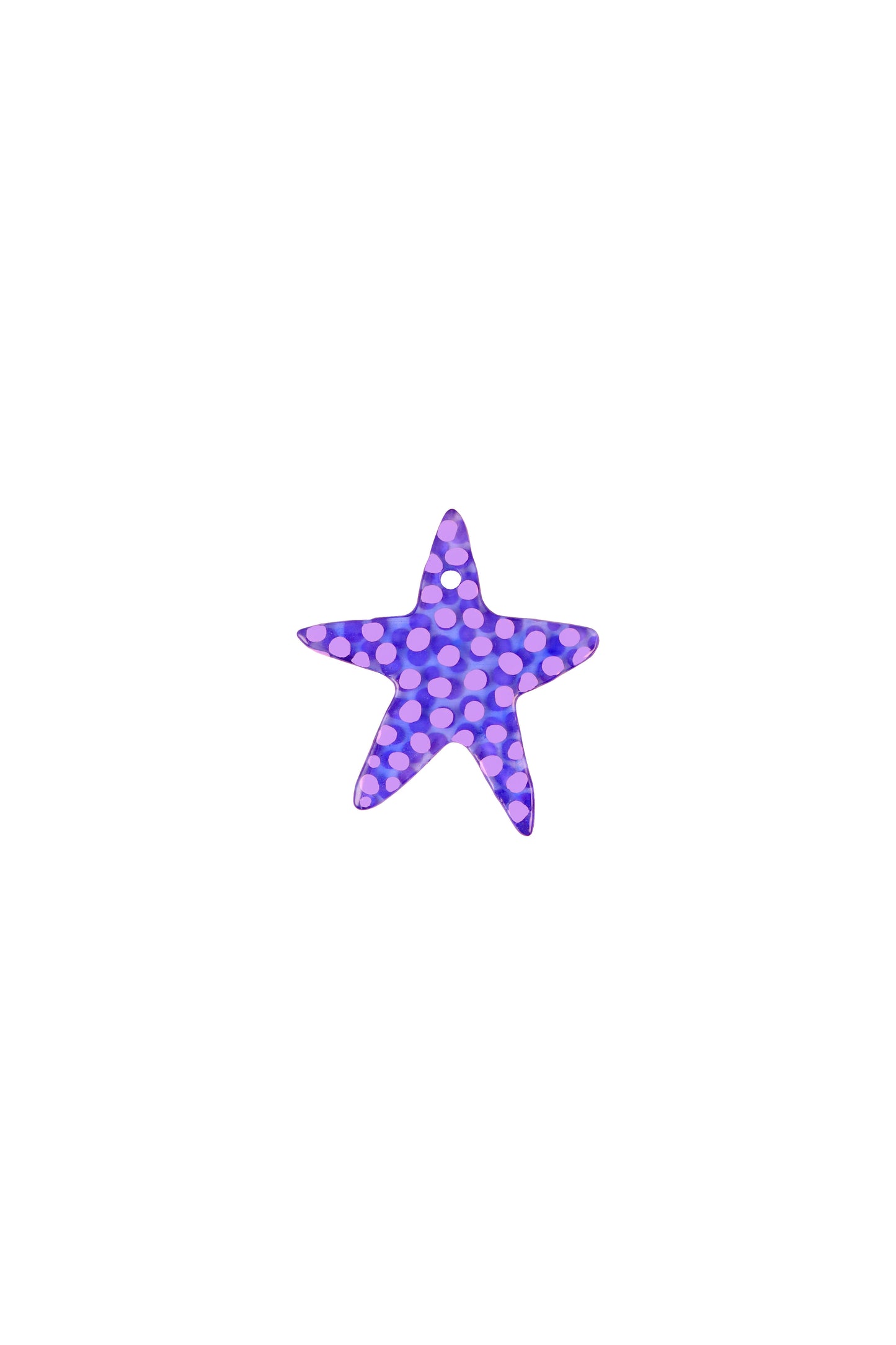 Plum Star Charm