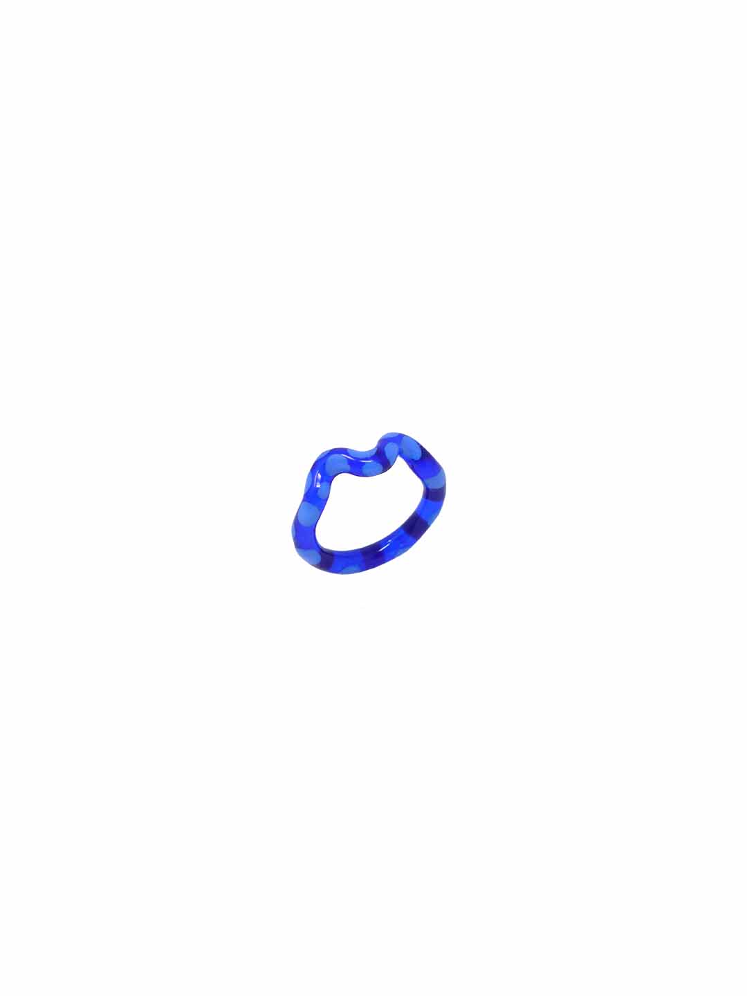 Single Wave Jelly Ring Blueberry