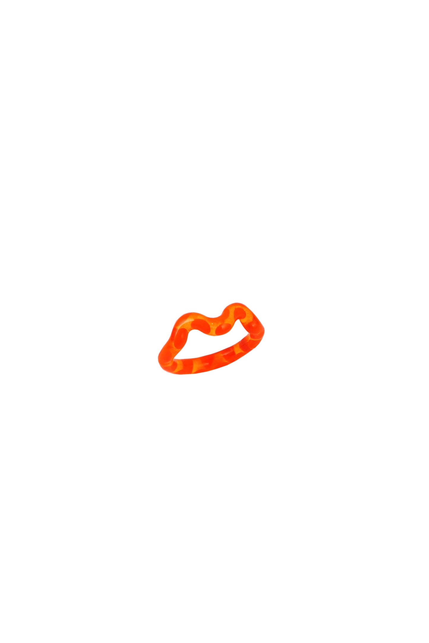 Tangerine Single Wave Ring
