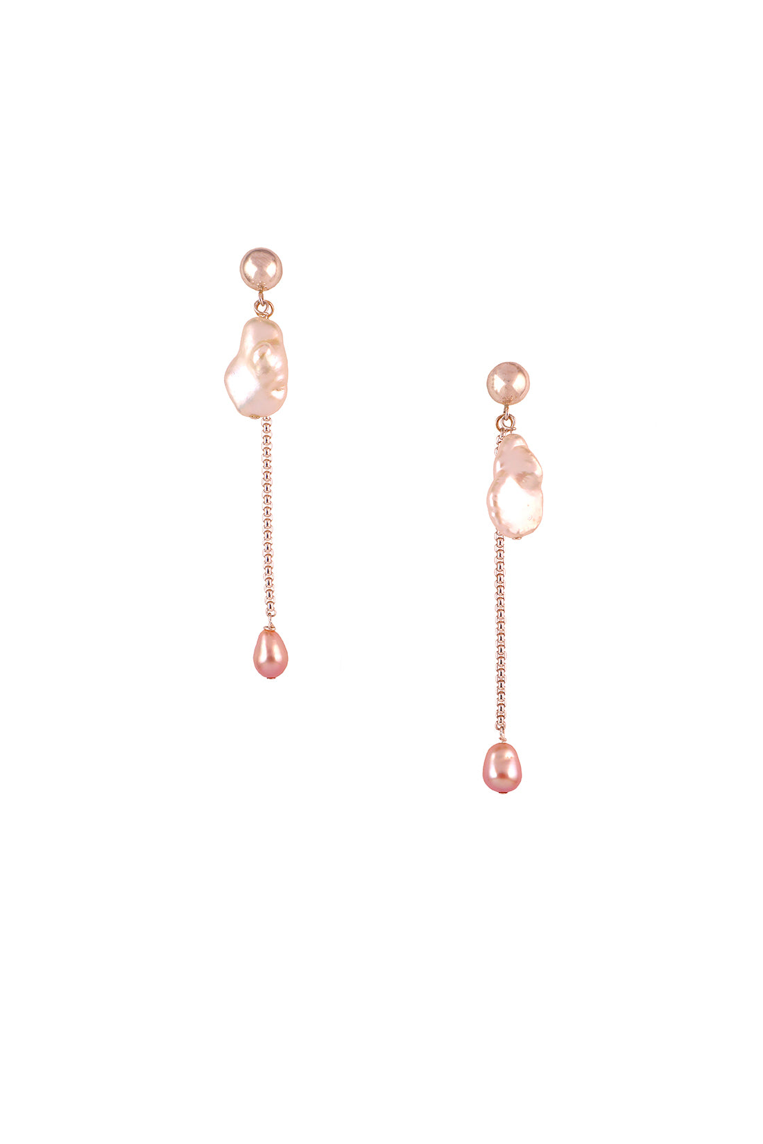 Silver Pearl Drop Earrings