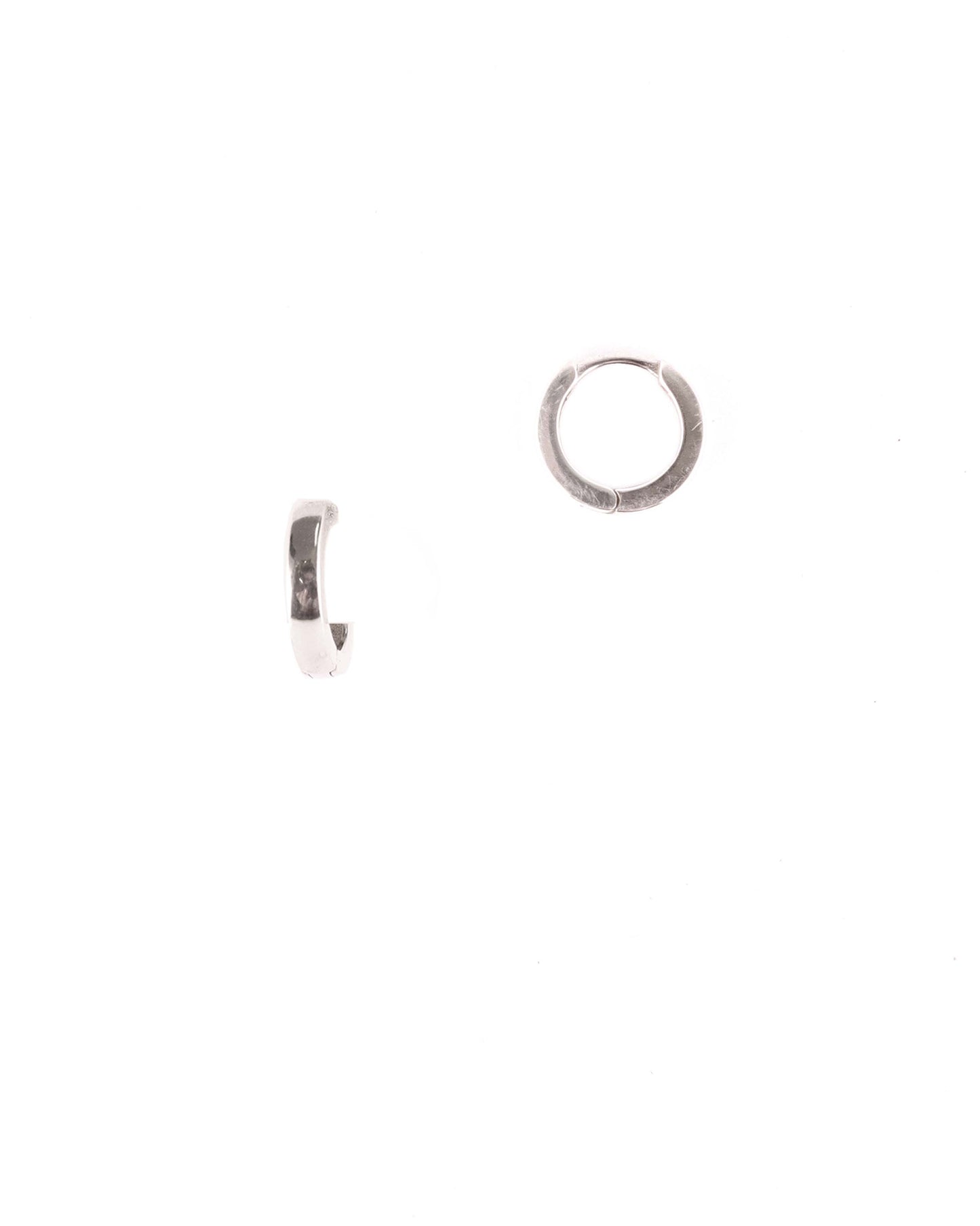 Silver Mini Hoops