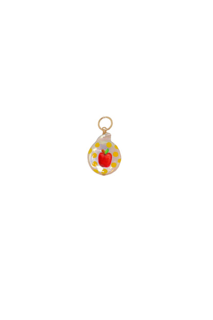 Apple Painted Pearl Charm