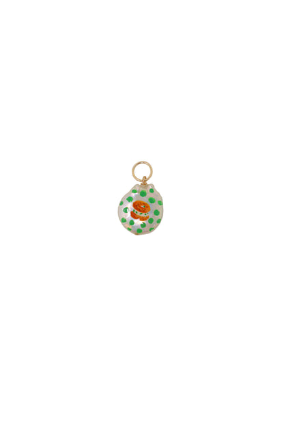 Bagel Painted Pearl Charm