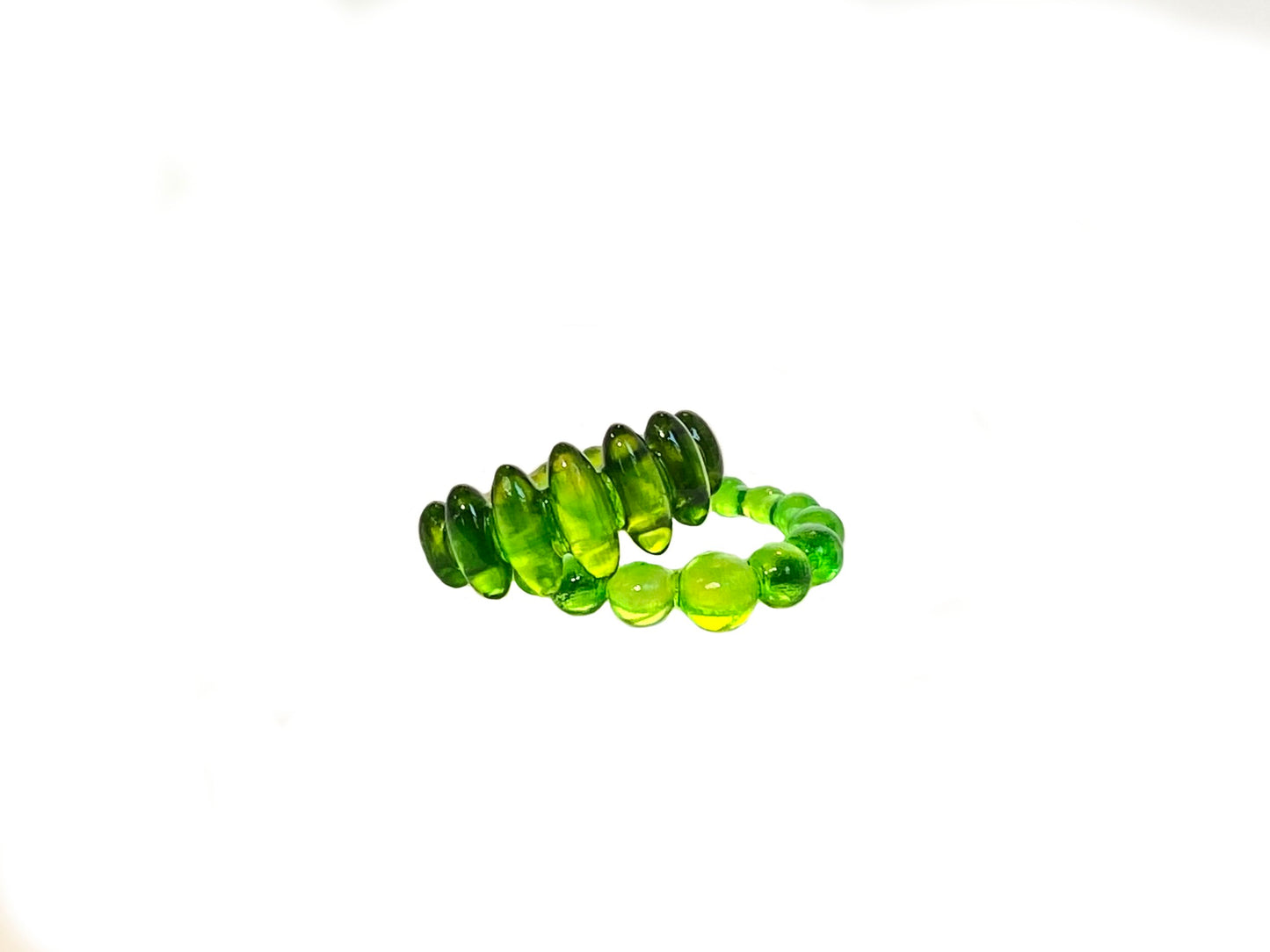 Bubble Green Jelly Ring