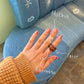 Latte Single Wave Ring