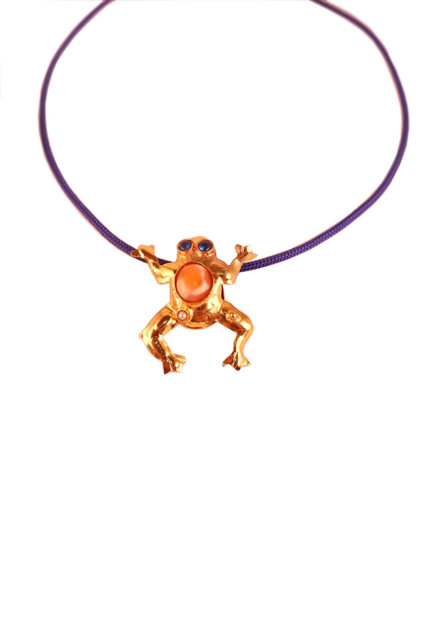 Golden Frog Necklace