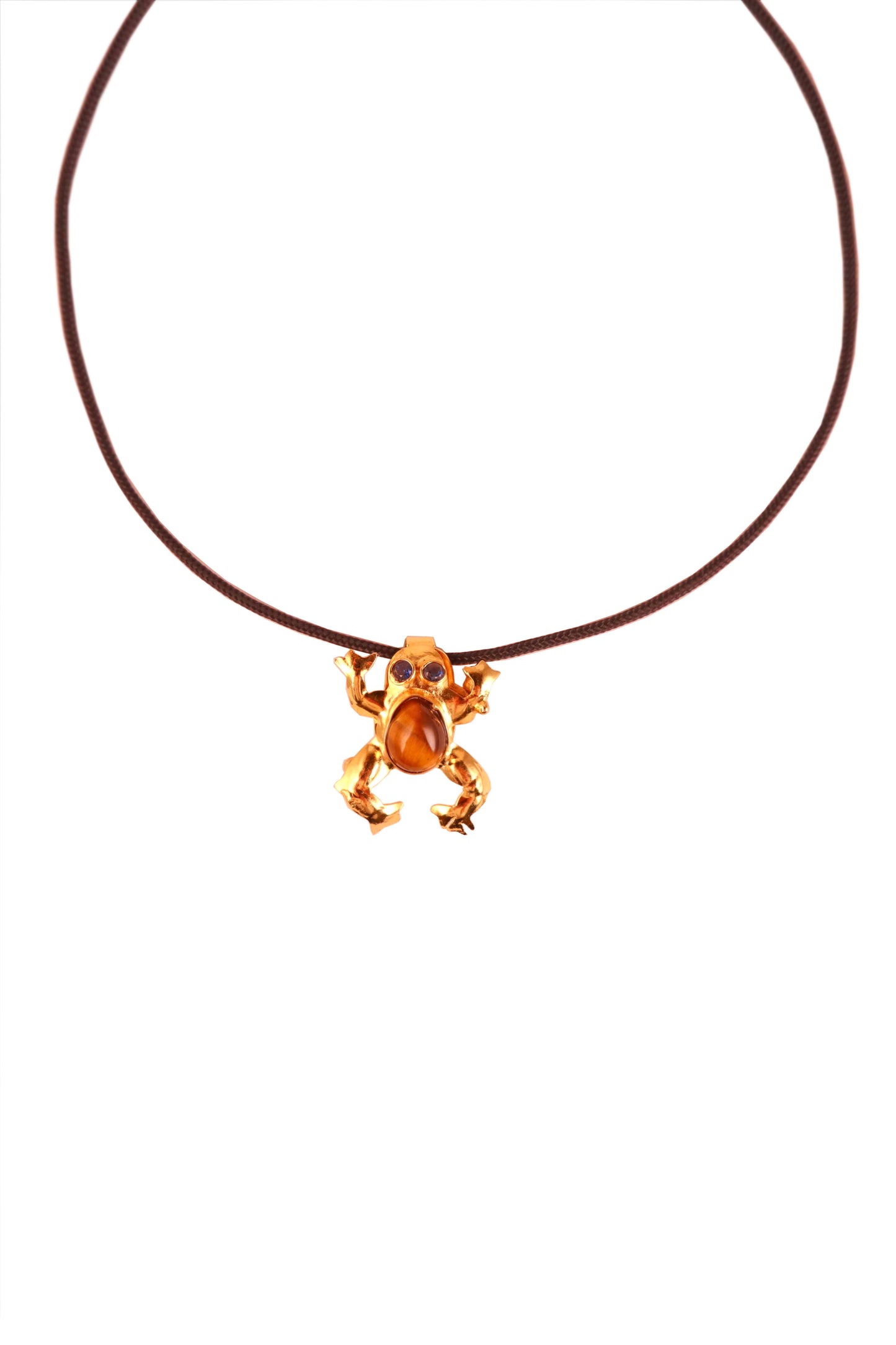 Golden Frog Necklace