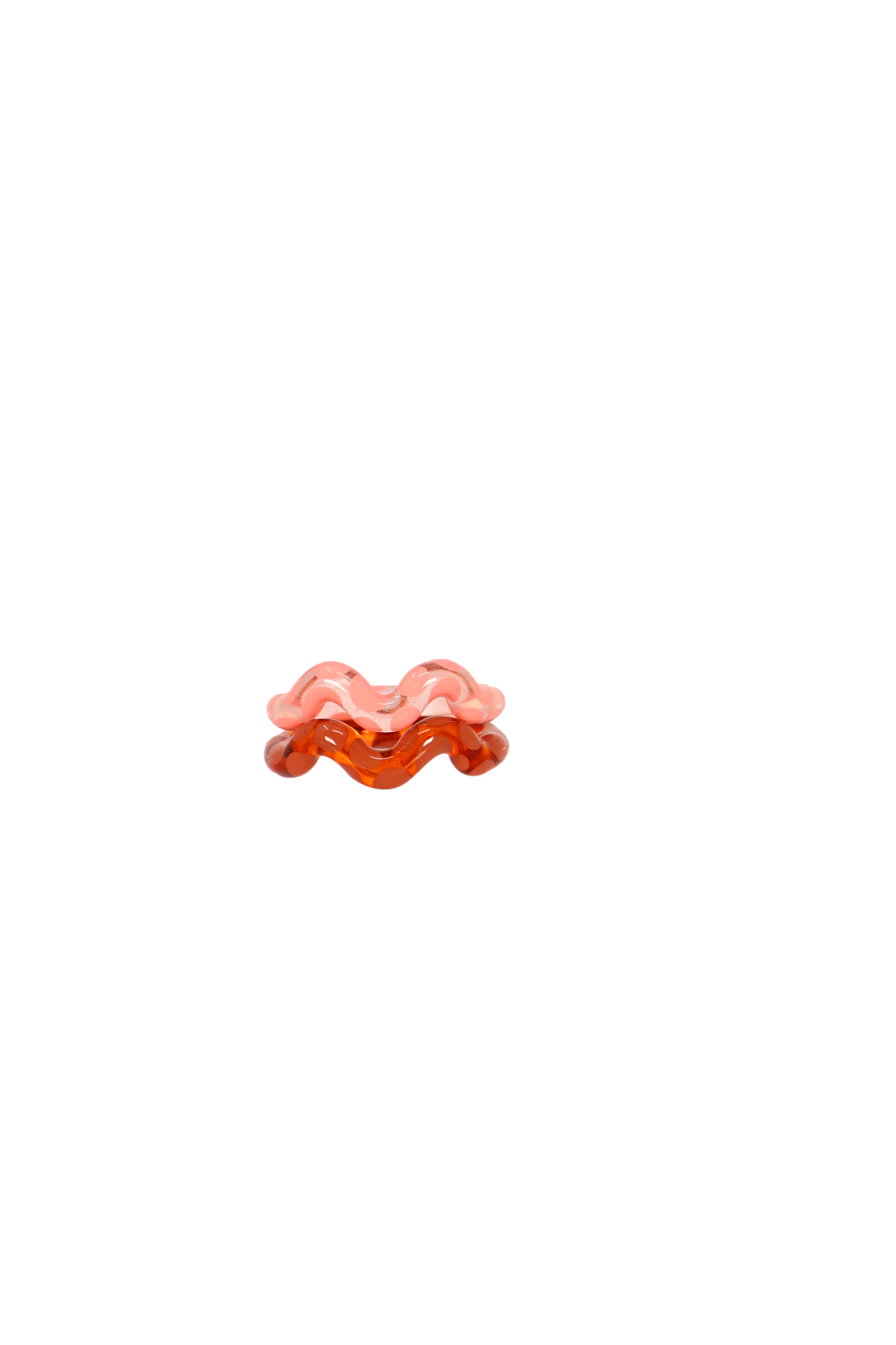 Hint of Grapefruit Single Wave Ring
