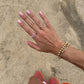 Hint of Grapefruit Single Wave Ring