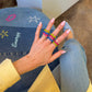 Blueberry Single Wave Ring