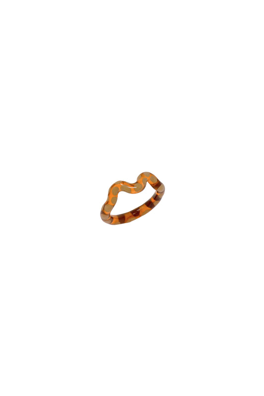 Latte Single Wave Ring