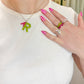 Lime Single Wave Jelly Ring