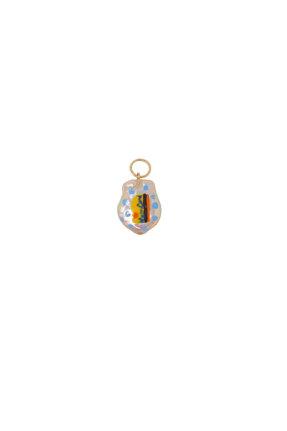 Metrocard Painted Pearl Charm