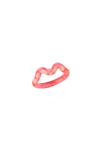Grapefruit Single Wave Ring