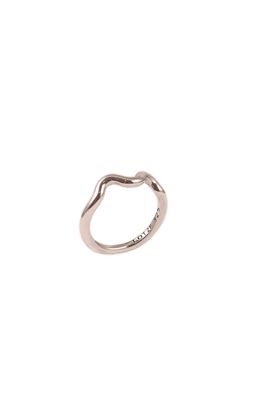 Single Wave Silver Ring