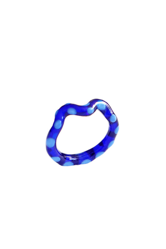 Single Wave Jelly Ring Blueberry