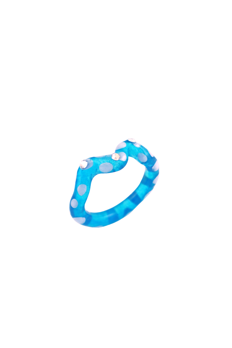 Single Wave Jelly Ring Periwinkle