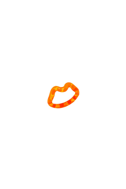 Tangerine Single Wave Ring