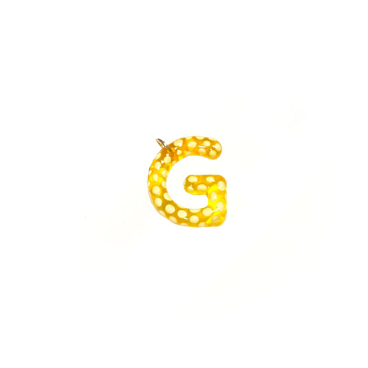 Jelly Charm Yellow with Yellow Dots